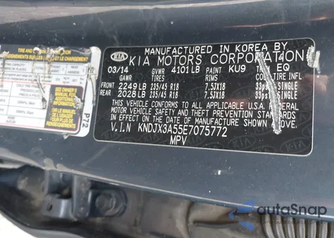 2014 Kia Soul ! z USA, uszkodzony, nr VIN KNDJX3A55E7075772